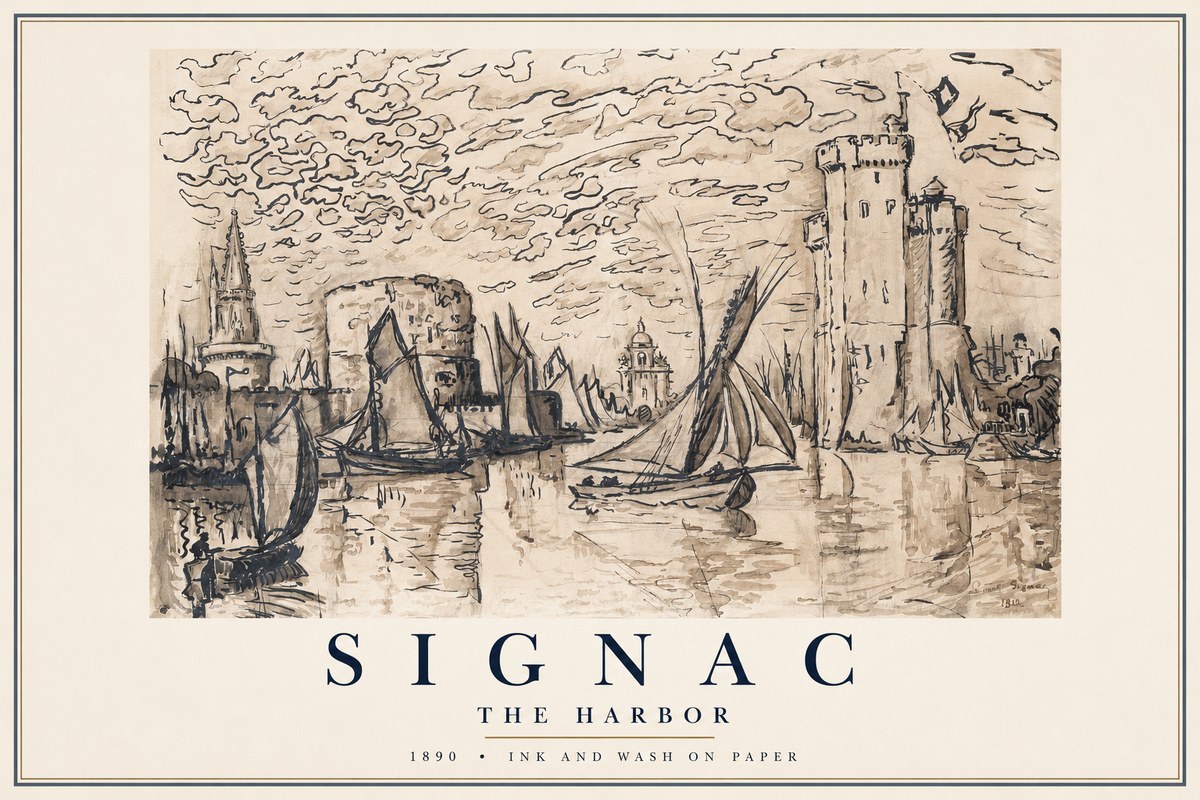 Signac The Harbor II No1 - Póster