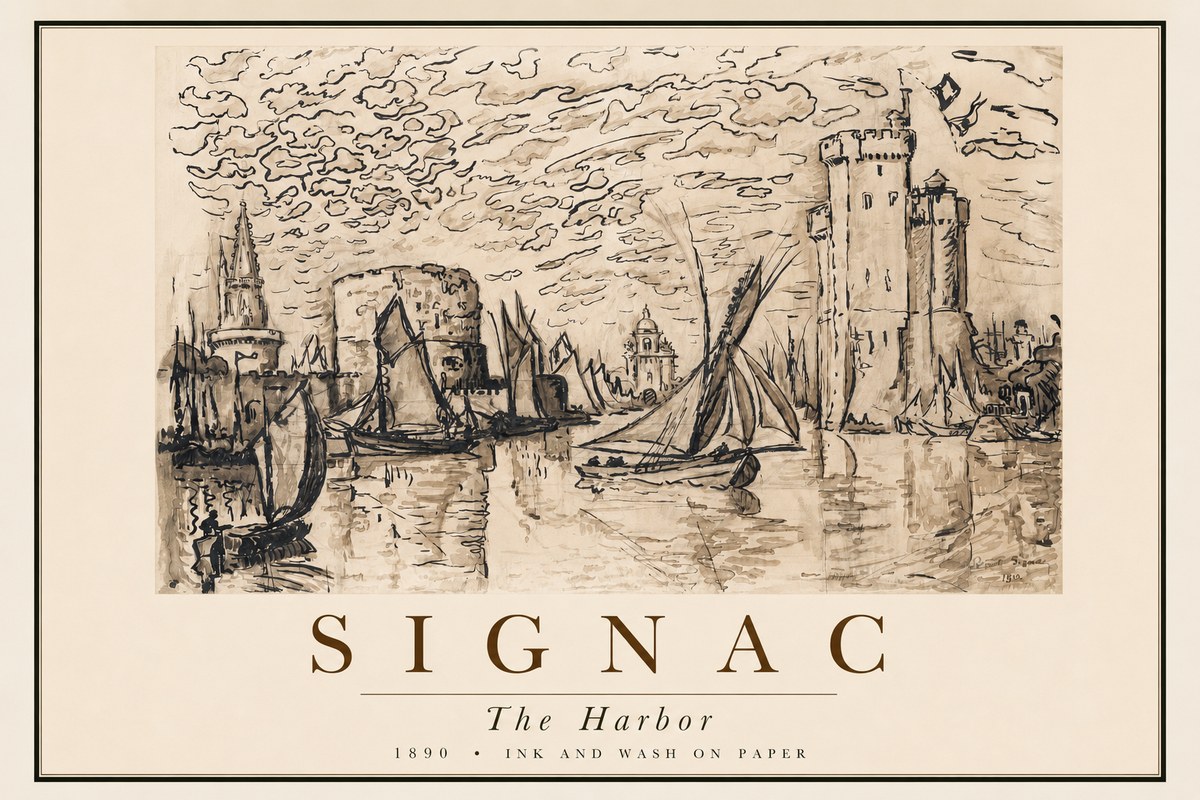 Signac The Harbor II No2 - Póster