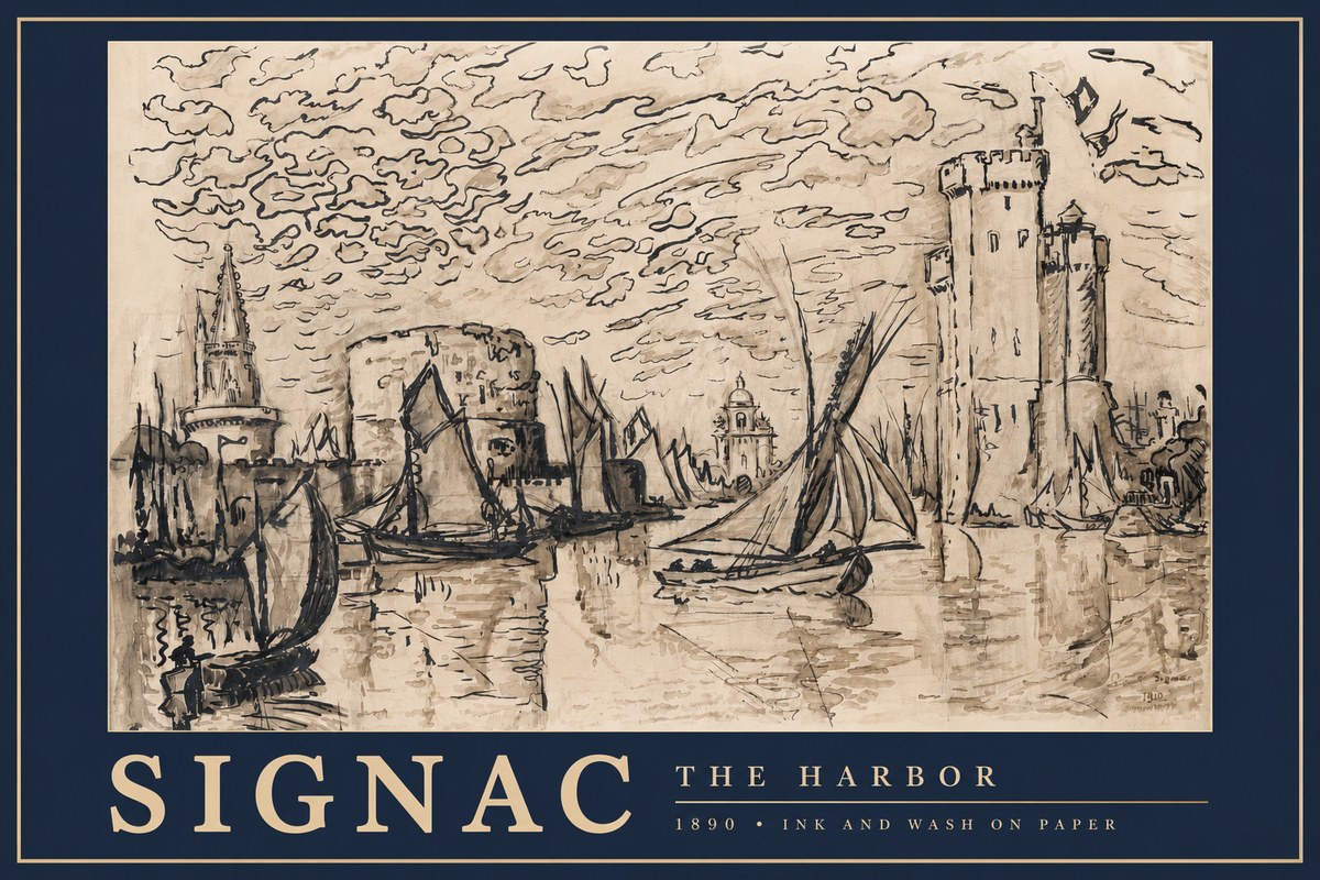 Signac The Harbor II No3 - Póster