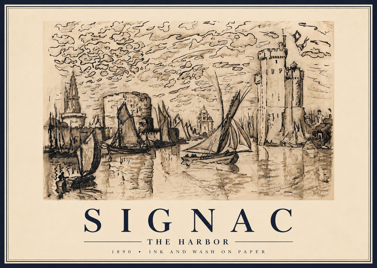 Signac The Harbor II No6 - Póster
