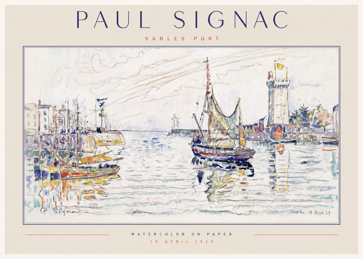 Signac Sables Port No3 - Póster