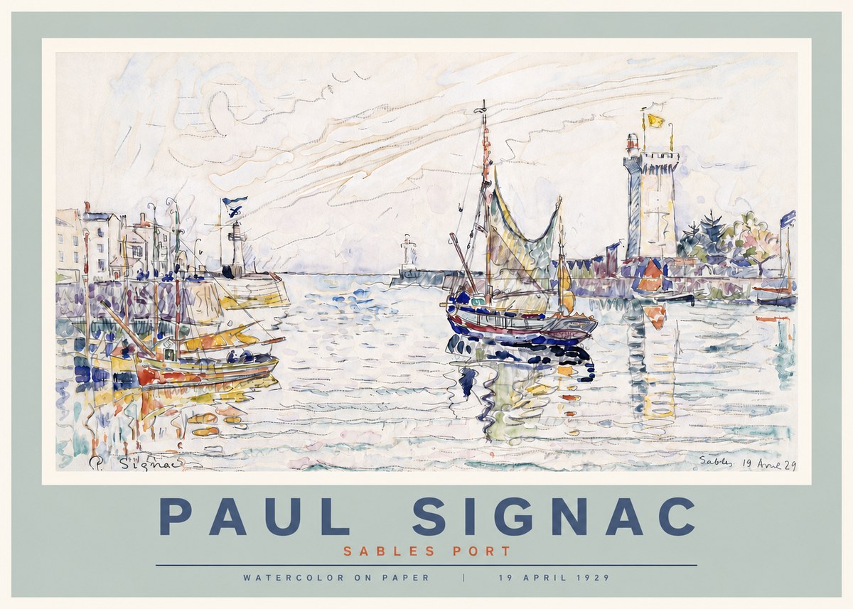 Signac Sables Port No4 - Póster