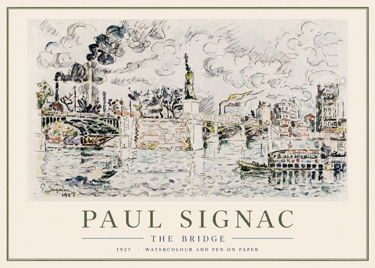 Signac The Bridge II No3 - Póster