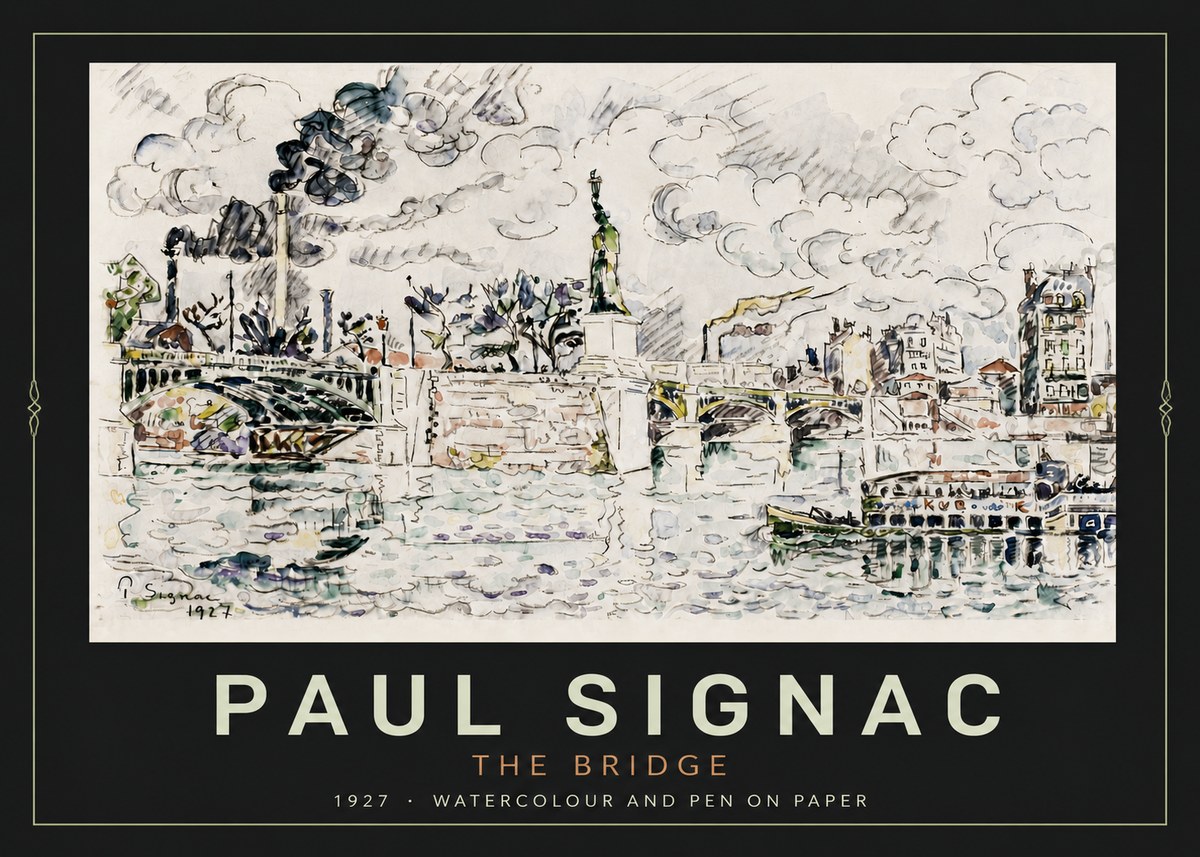 Signac The Bridge II No4 - Póster