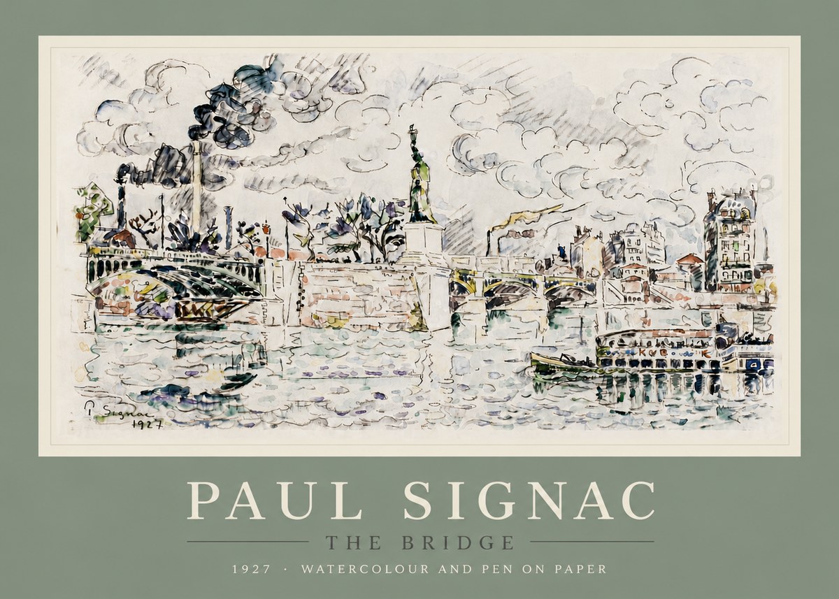 Signac The Bridge II No5 - Póster