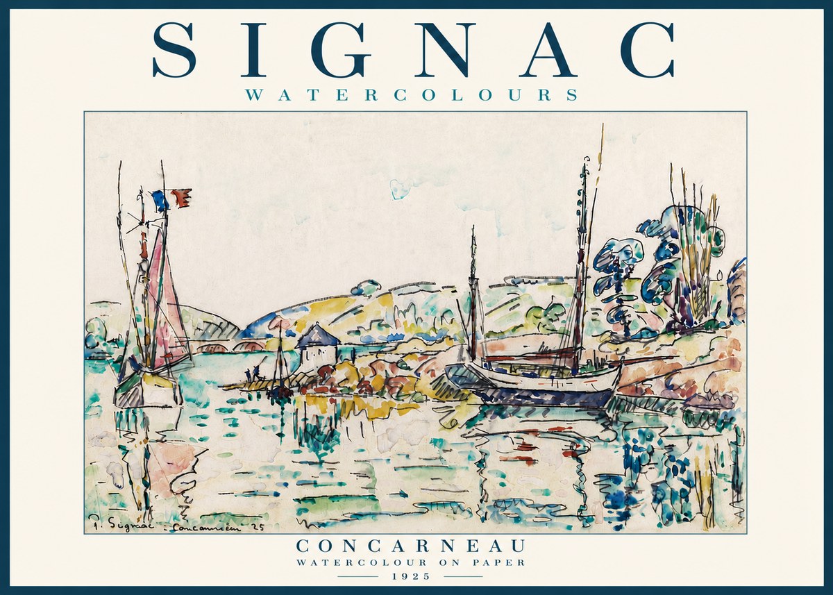 Signac Concarneau No5 - Póster