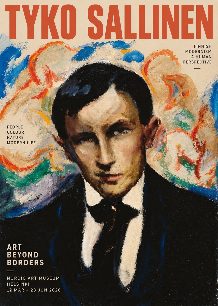 Tyko Sallinen Portrait of a Man II No3 - Póster