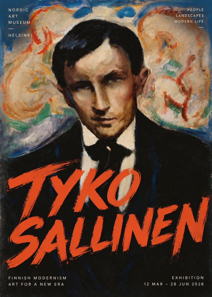 Tyko Sallinen Portrait of a Man II No5 - Póster