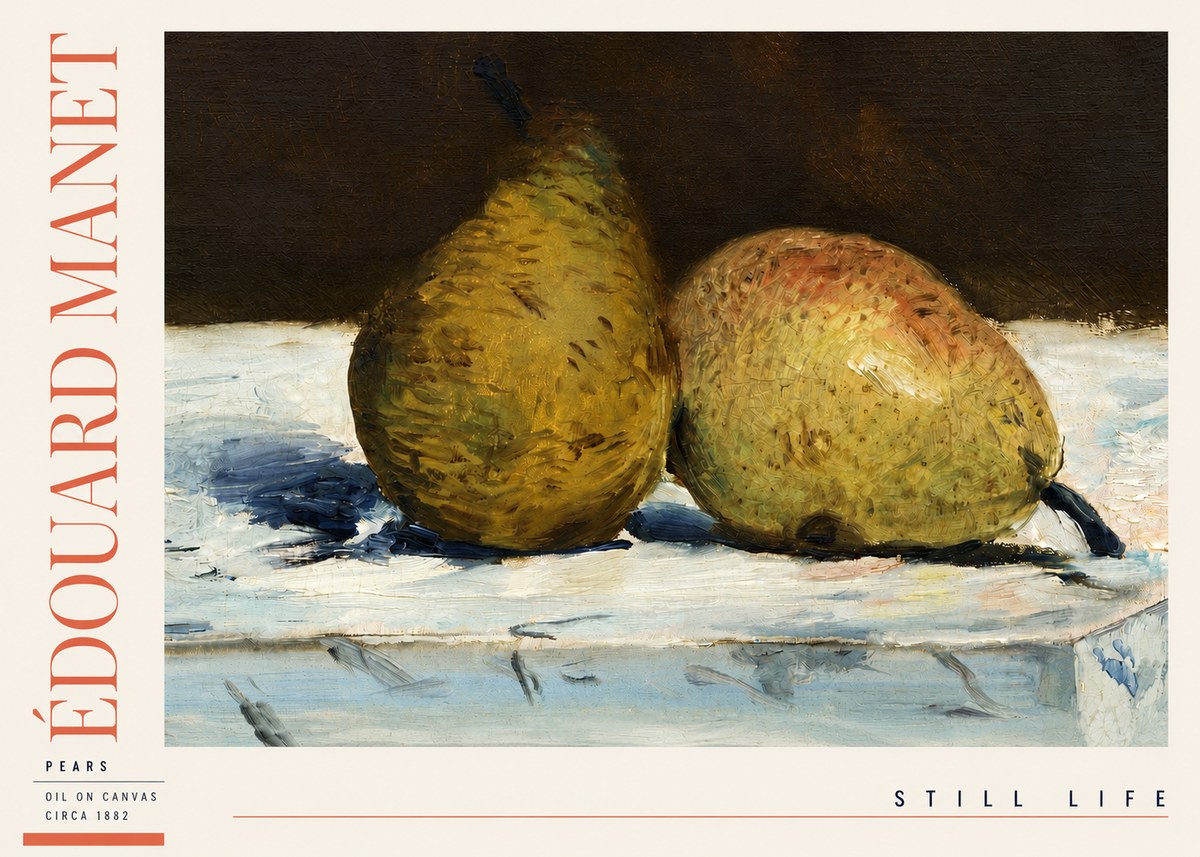 Édouard Manet Pears No3 - Póster