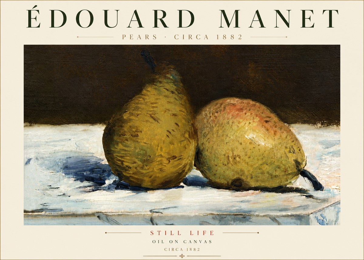 Édouard Manet Pears No4 - Póster