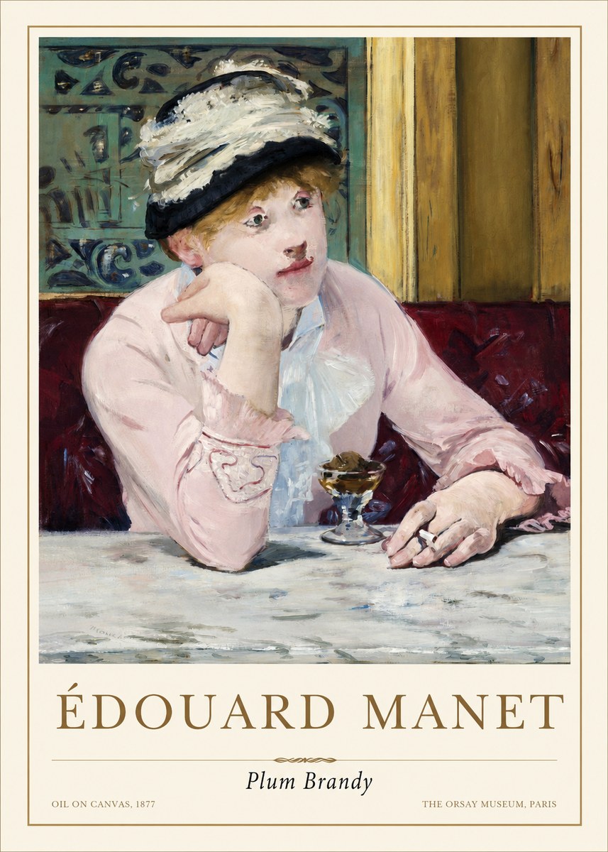 Édouard Manet Plum Brandy No1 - Póster