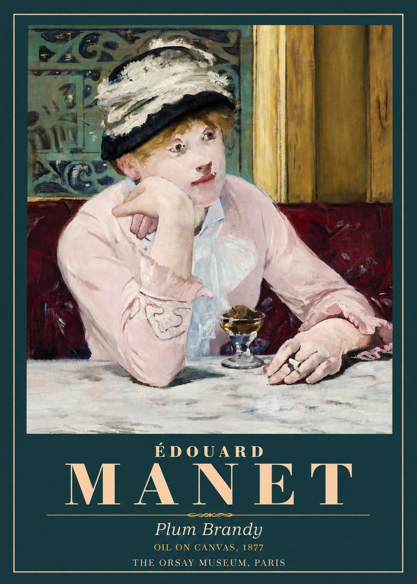 Édouard Manet Plum Brandy No3 - Póster