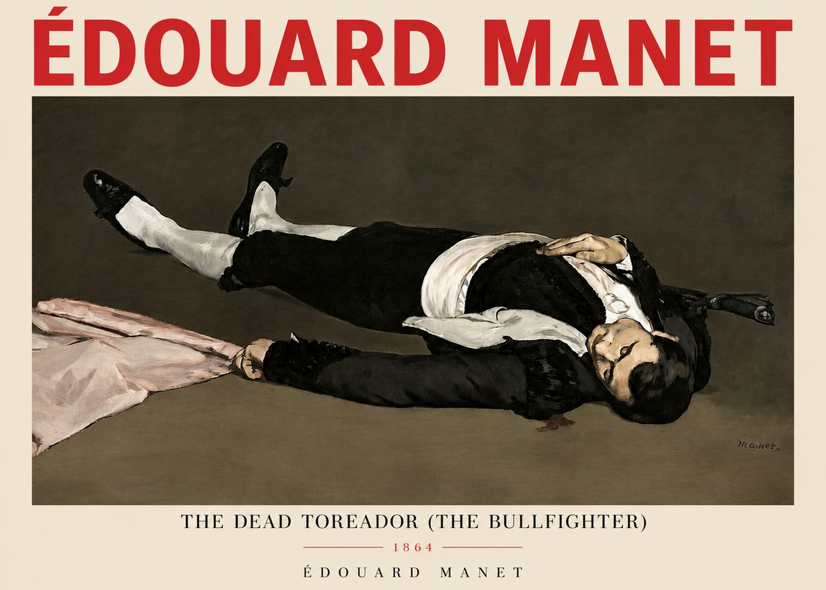 Édouard Manet The Dead Toreador (the Bullfighter) No3 - Póster
