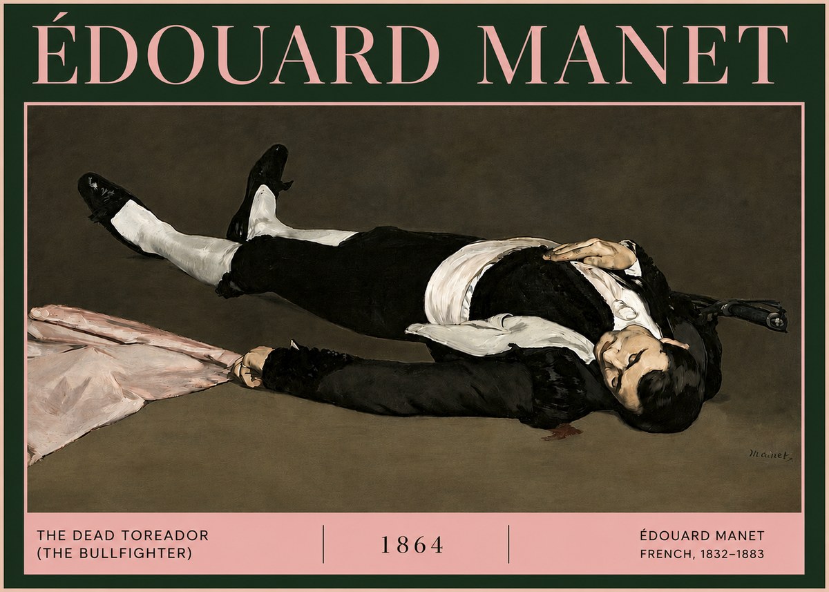 Édouard Manet The Dead Toreador (the Bullfighter) No4 - Póster