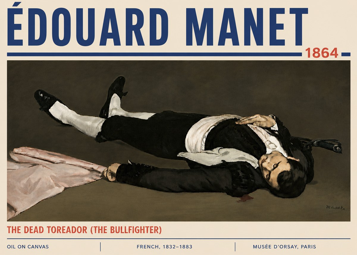 Édouard Manet The Dead Toreador (the Bullfighter) No6 - Póster