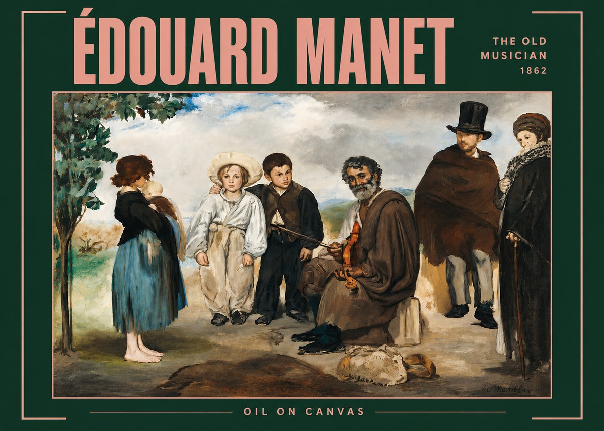 Édouard Manet The Old Musician - 1862 No4 - Póster