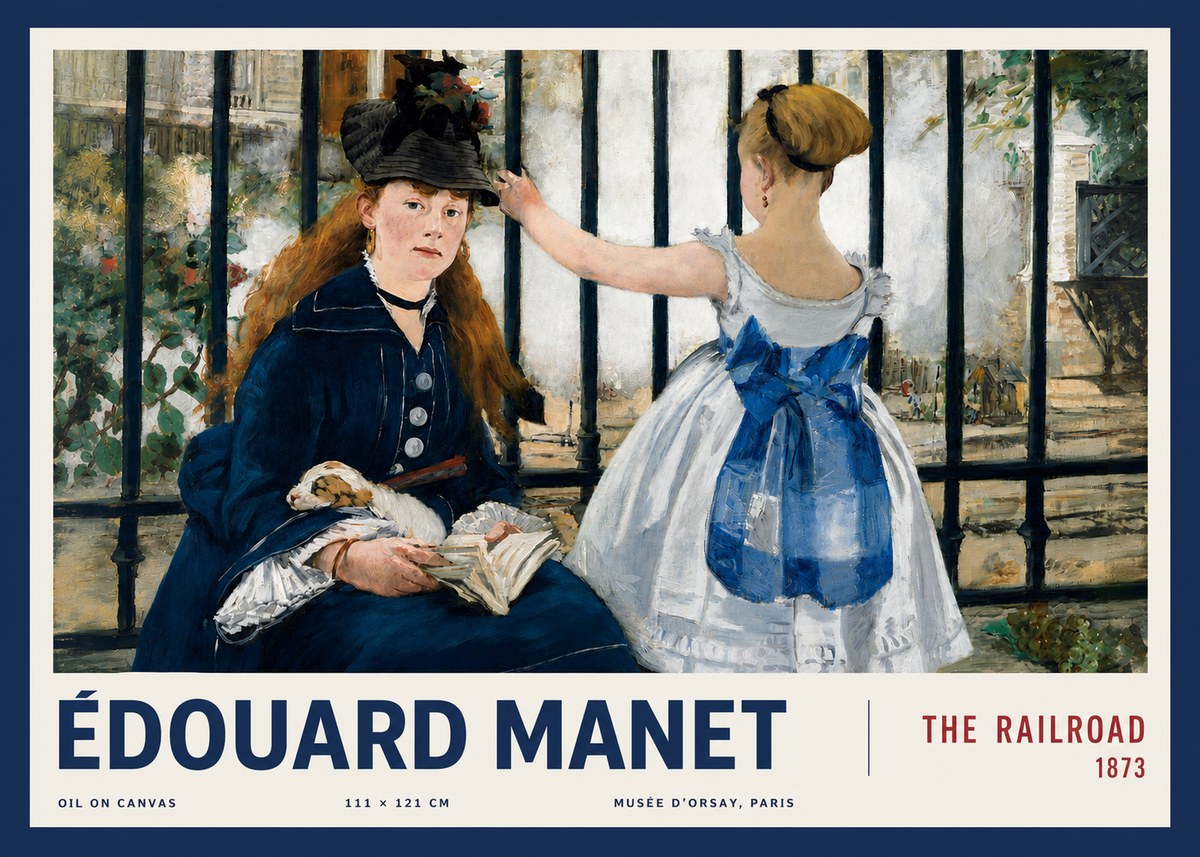 Édouard Manet The Railroad No3 - Póster