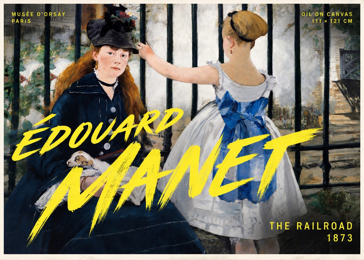 Édouard Manet The Railroad No5 - Póster