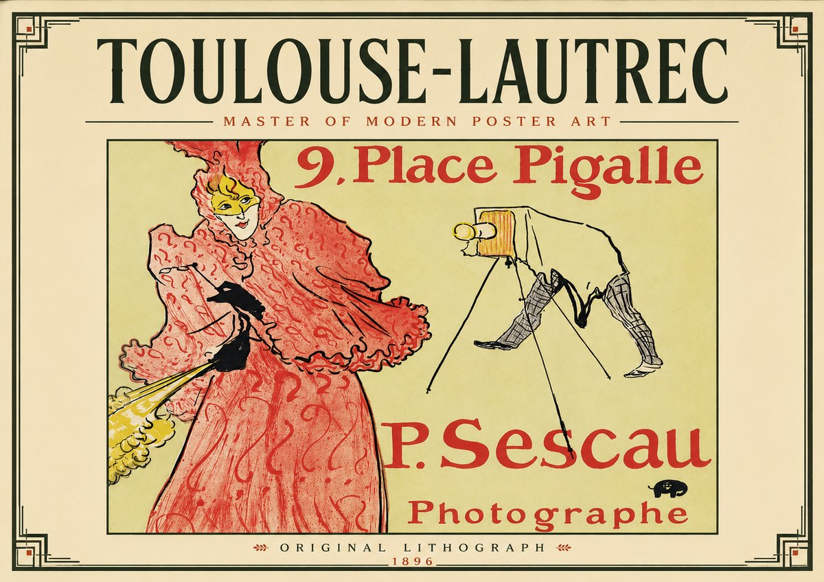 Toulouse-Lautrec 9. Place Pigalle No5 - Póster