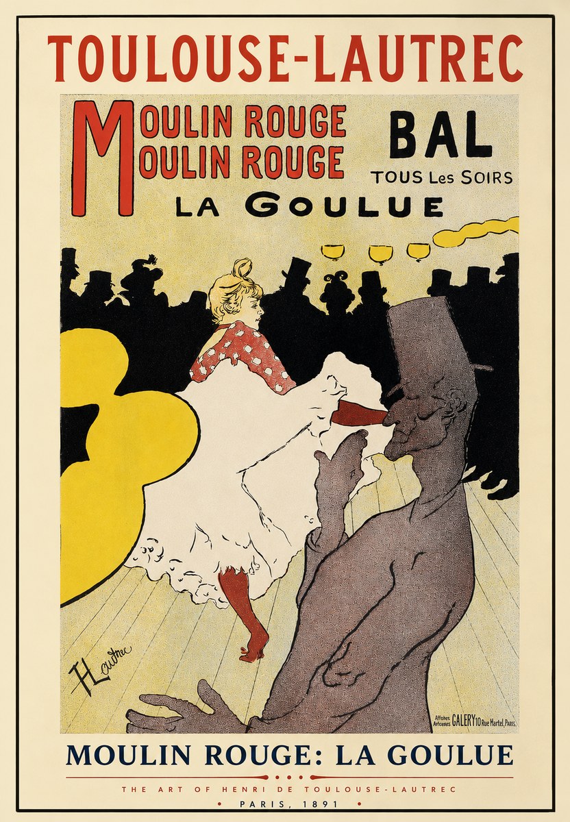 Toulouse-Lautrec Moulin Rouge: La Goulue No3 - Póster