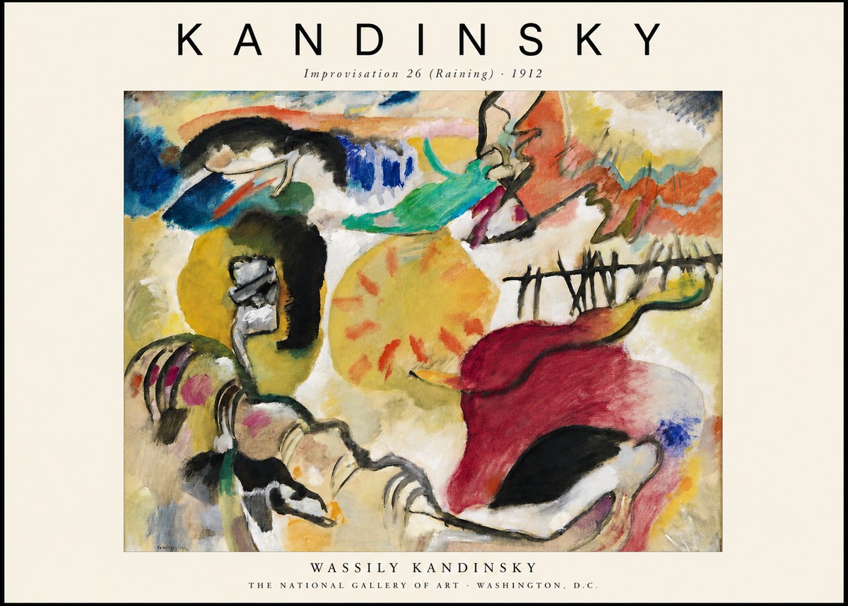 Kandinsky Improvisation 26 (Raining) No1 - Póster