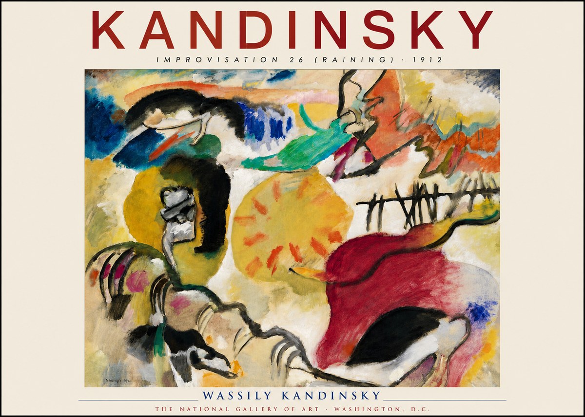 Kandinsky Improvisation 26 (Raining) No2 - Póster