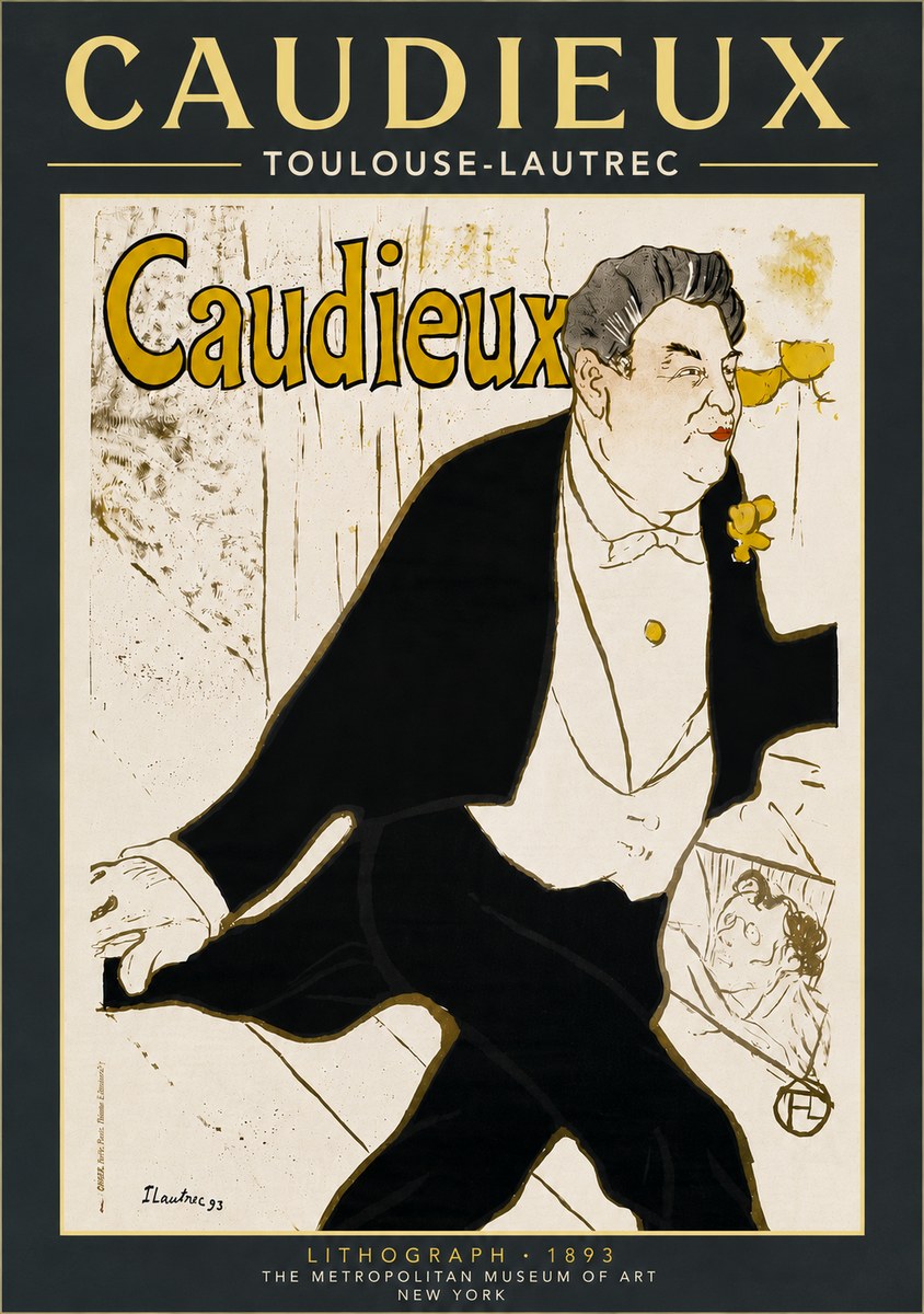 Toulouse-Lautrec Caudieux No6 - Póster