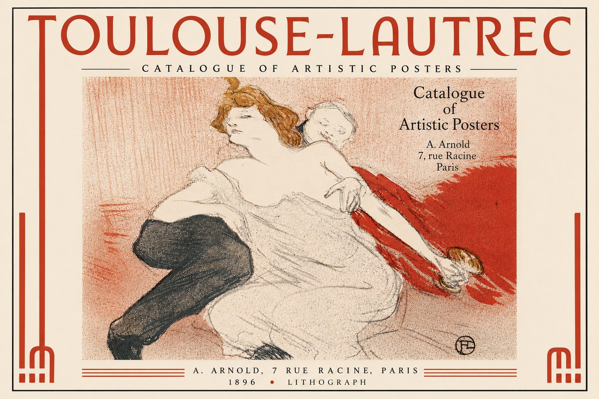 Toulouse-Lautrec Catalogue of Artistic Posters No6 - Póster