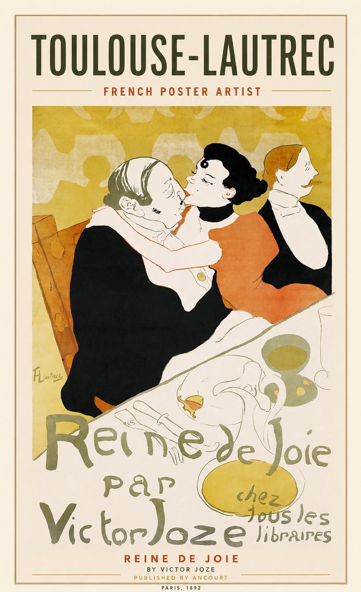 Toulouse-Lautrec Reine De Joie I No1 - Póster