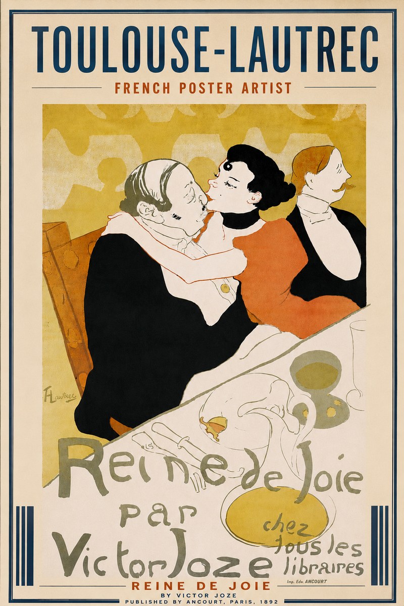 Toulouse-Lautrec Reine De Joie I No3 - Póster