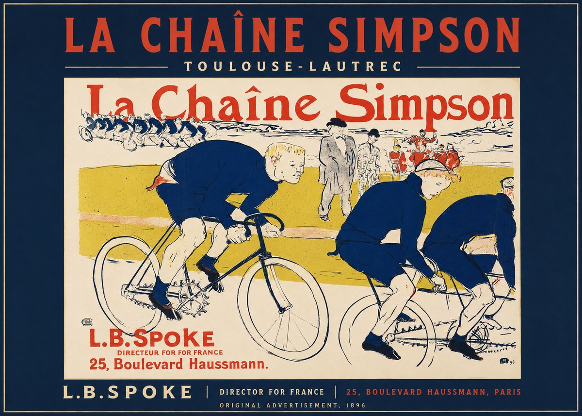 Toulouse-Lautrec La Chaîne Simpson No2 - Póster
