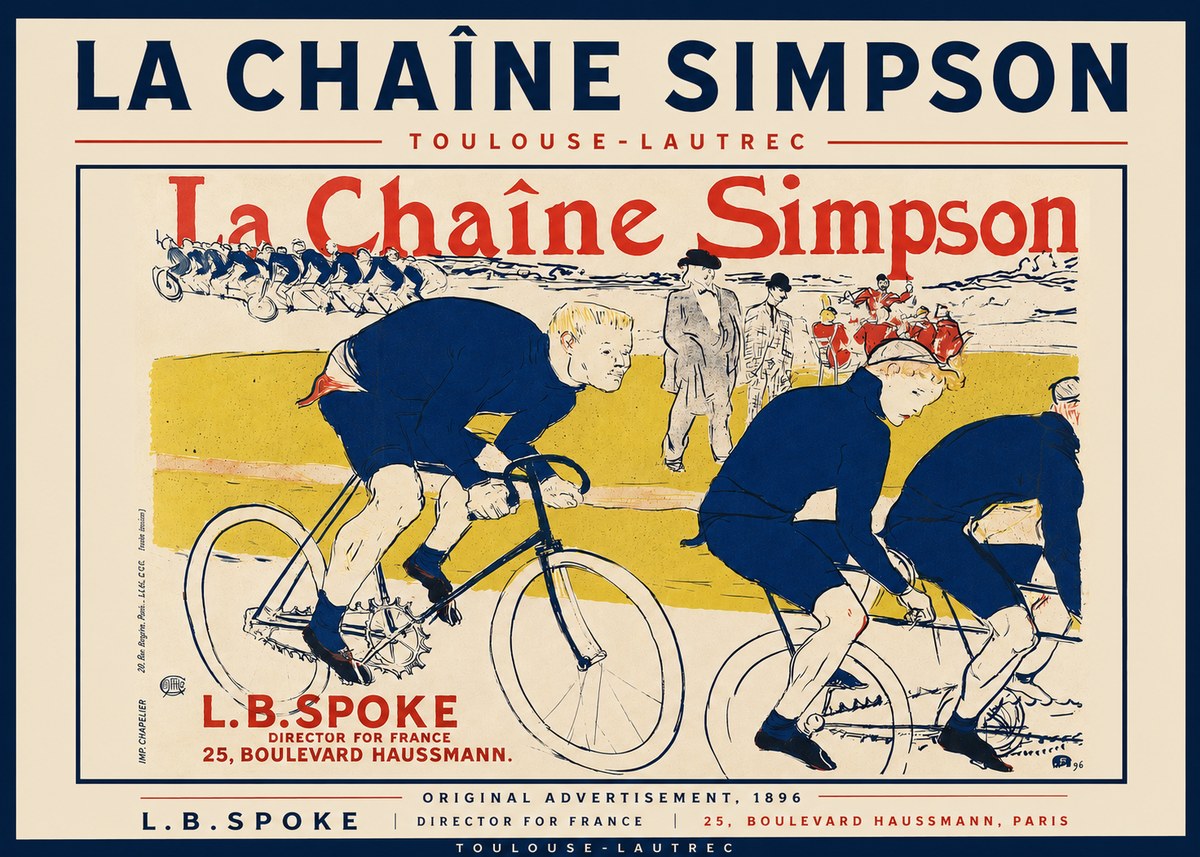 Toulouse-Lautrec La Chaîne Simpson No4 - Póster
