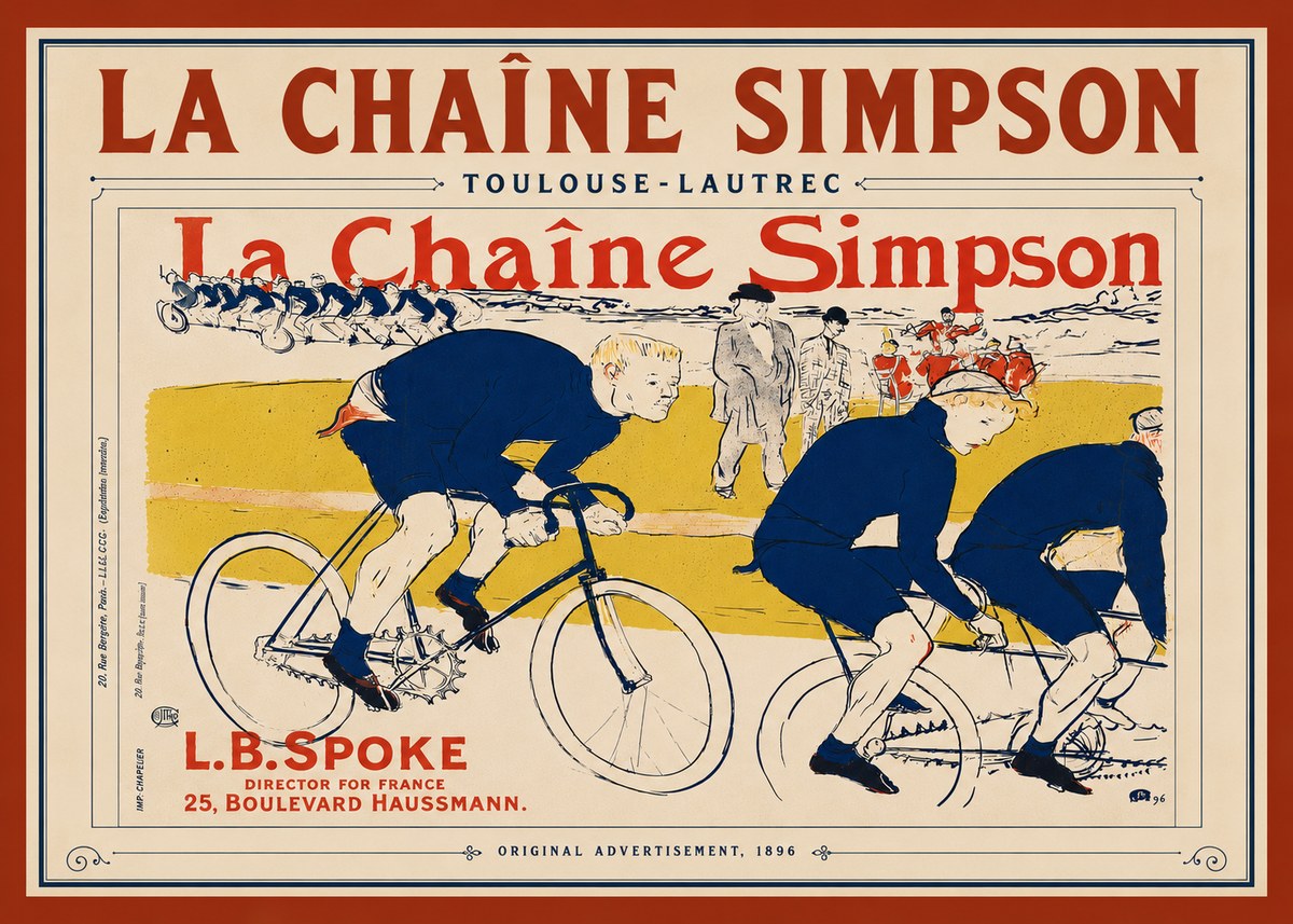 Toulouse-Lautrec La Chaîne Simpson No6 - Póster