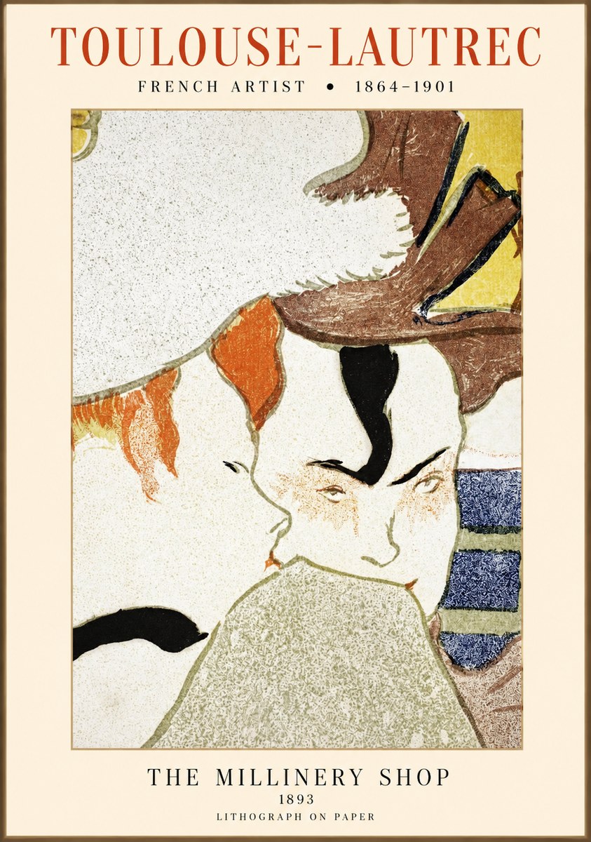 Toulouse-Lautrec The Millinery Shop No1 - Póster