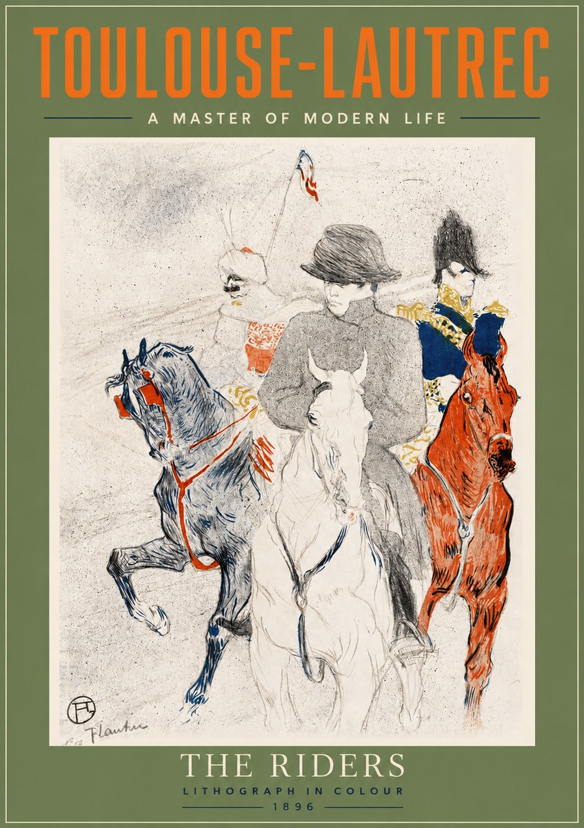 Toulouse-Lautrec The Riders No3 - Póster