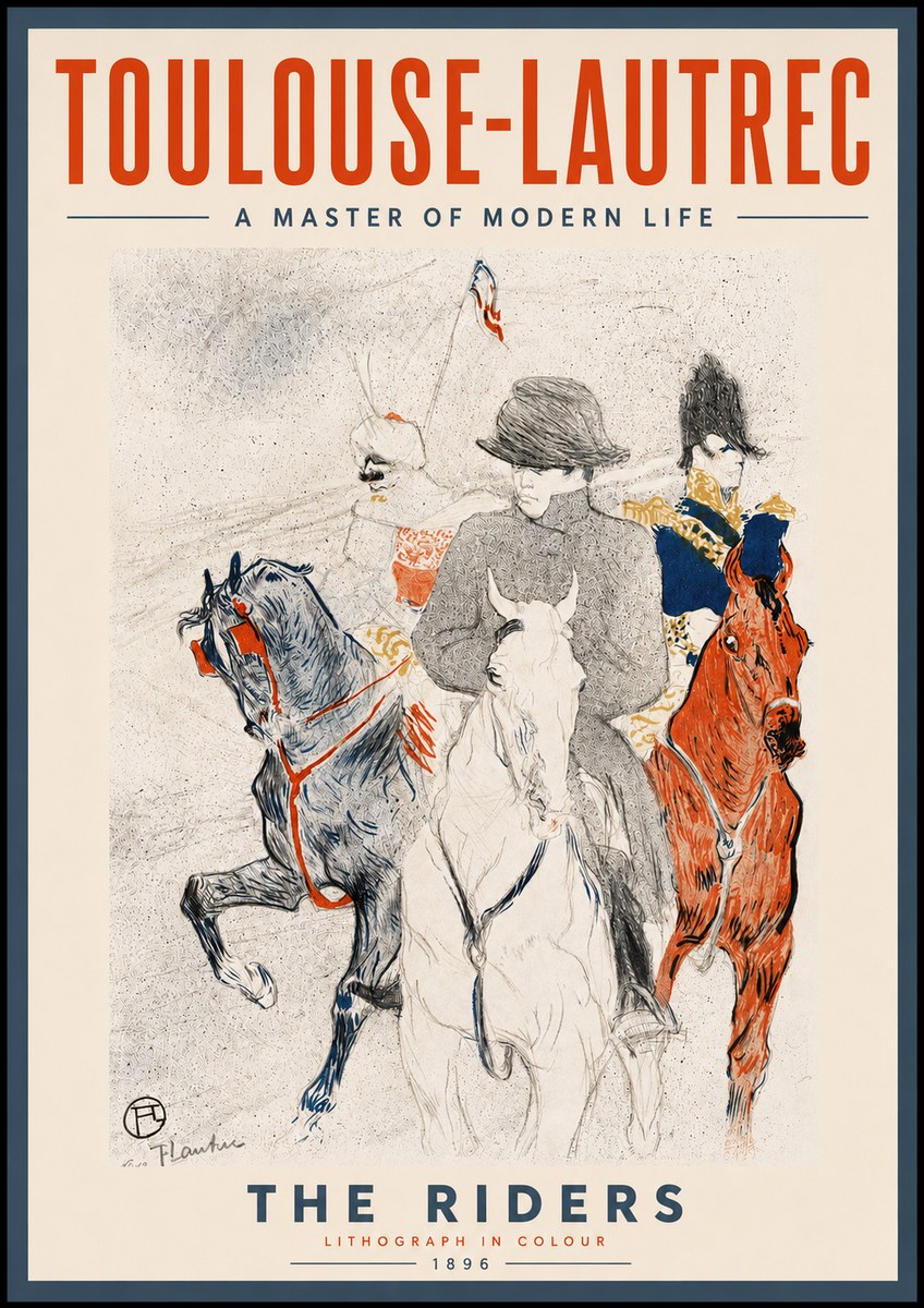 Toulouse-Lautrec The Riders No6 - Póster