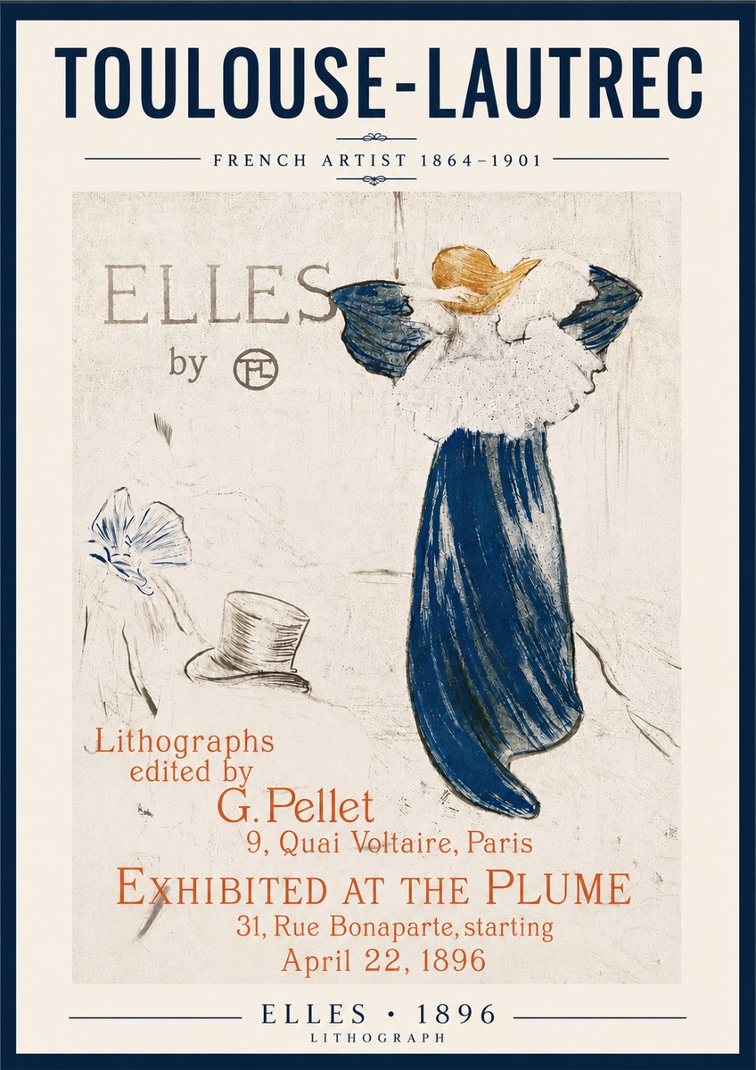 Toulouse-Lautrec Elles No6 - Póster