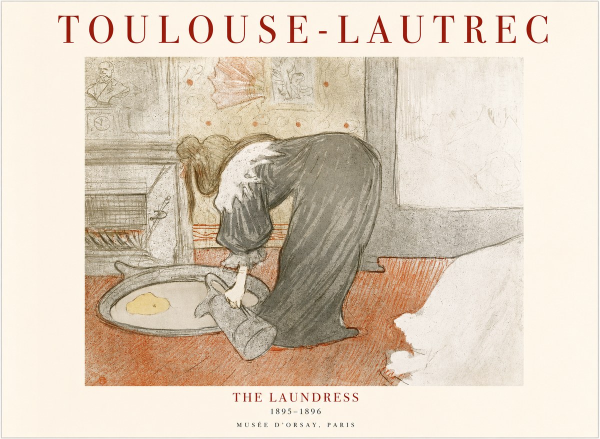 Toulouse-Lautrec The Laundress No1 - Póster