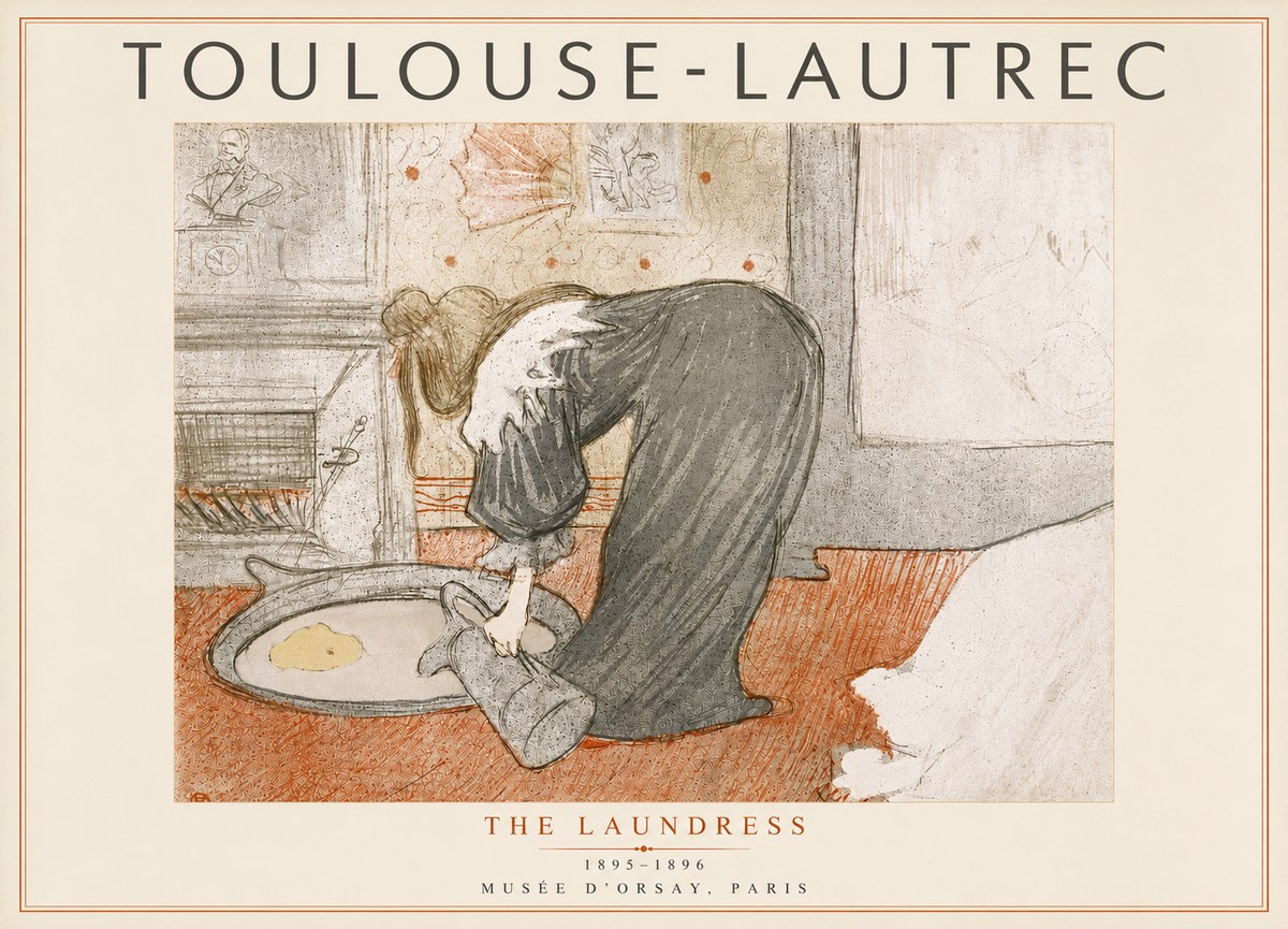Toulouse-Lautrec The Laundress No5 - Póster