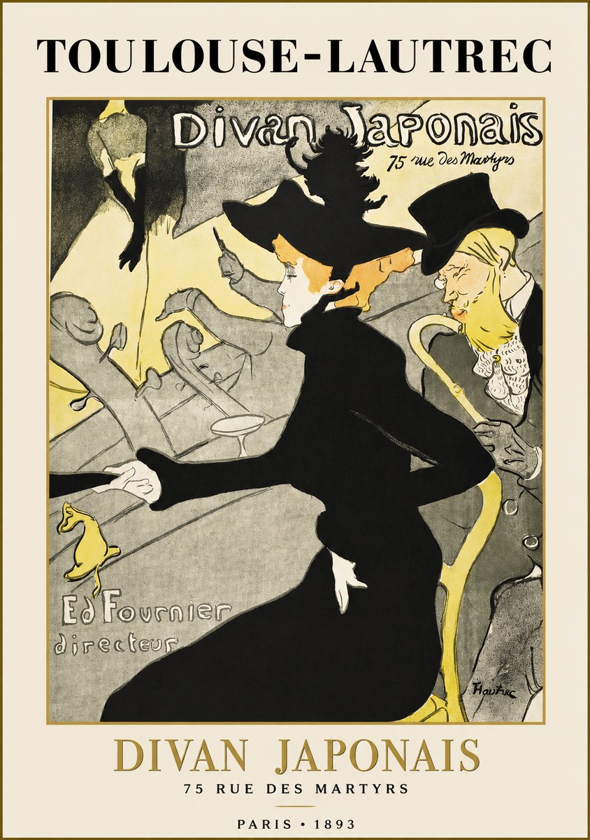 Toulouse-Lautrec Divan Japonais No1 - Póster