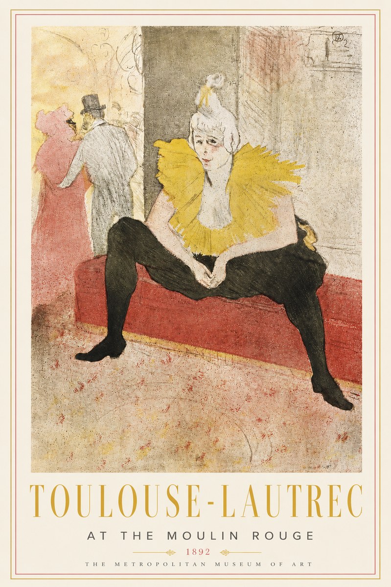 Toulouse-Lautrec At the Moulin Rouge X No3 - Póster