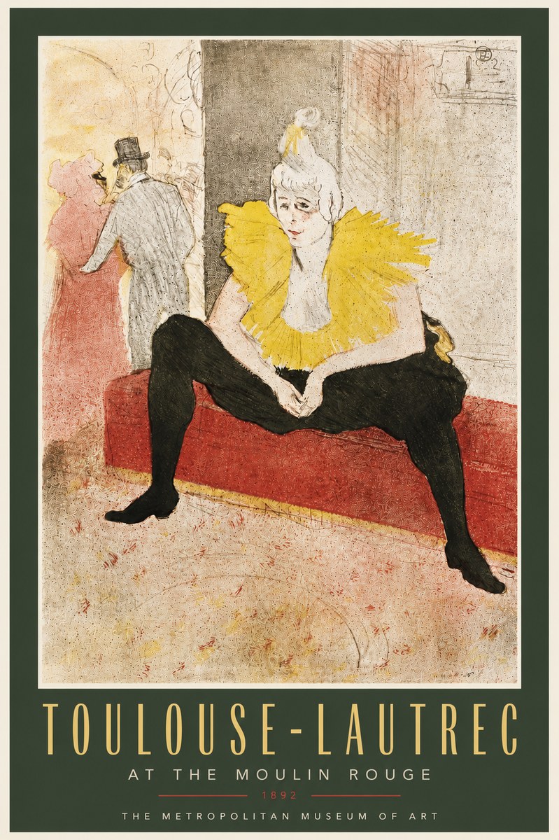 Toulouse-Lautrec At the Moulin Rouge X No5 - Póster