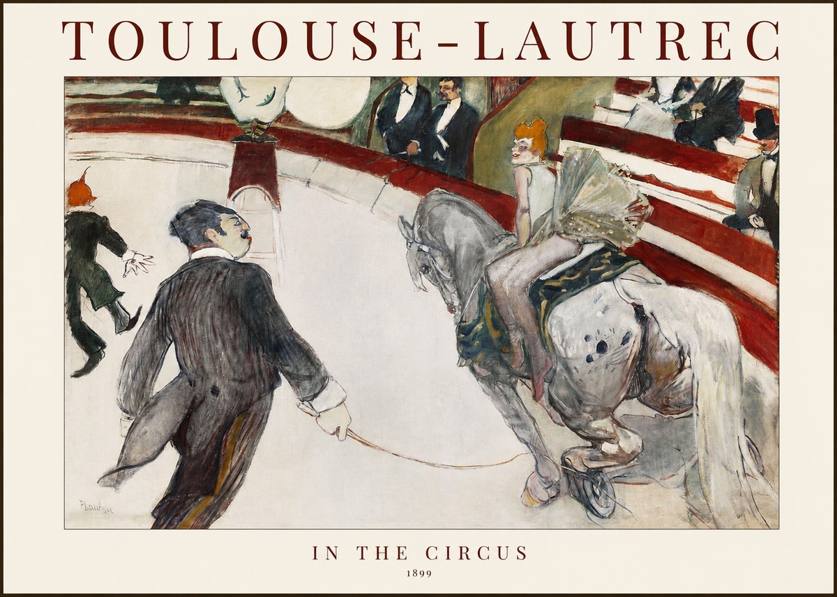 Toulouse-Lautrec In the Circus No1 - Póster