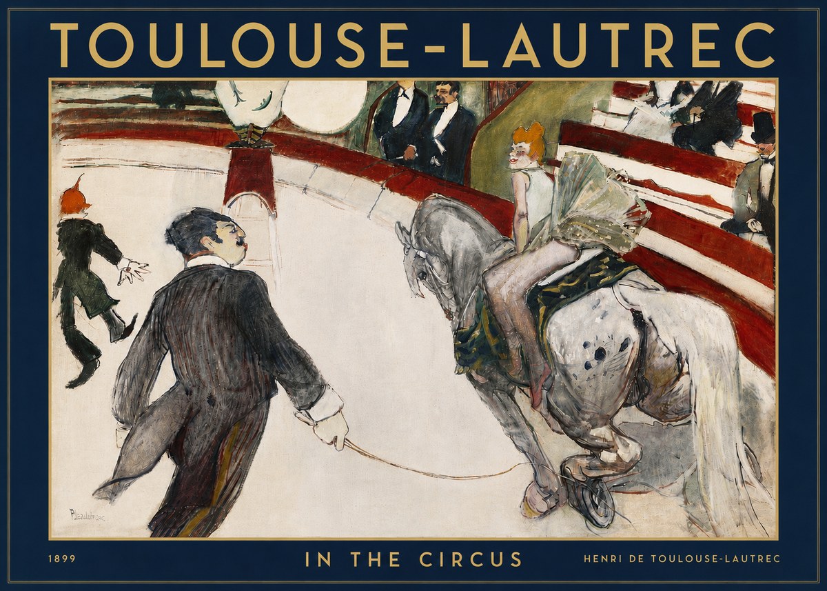 Toulouse-Lautrec In the Circus No4 - Póster