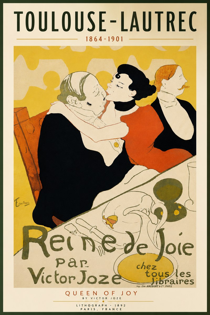 Toulouse-Lautrec Reine De Joie II No4 - Póster