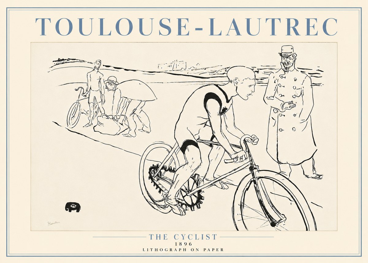 Toulouse-Lautrec The Cyclist No4 - Póster