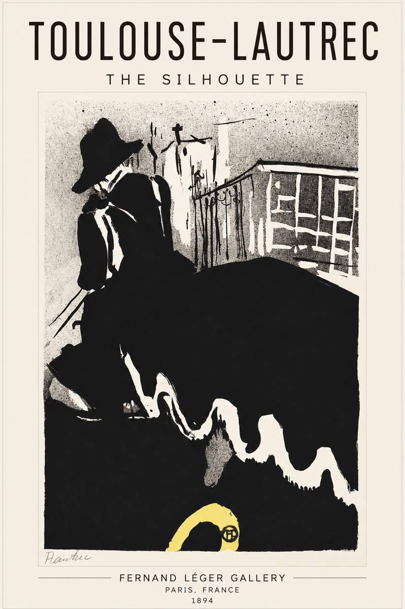 Toulouse-Lautrec The Silhouette No1 - Póster