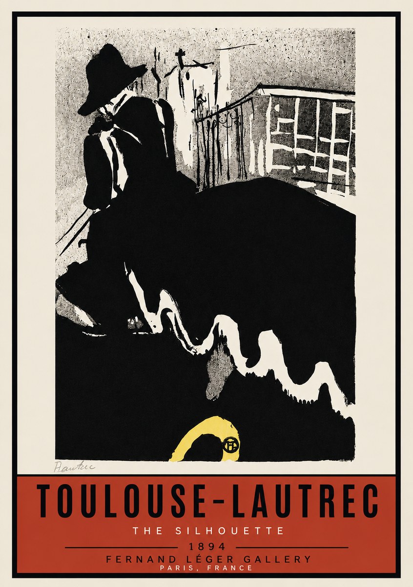 Toulouse-Lautrec The Silhouette No3 - Póster