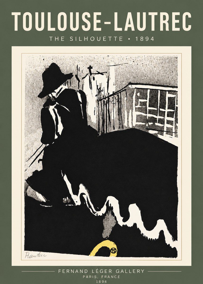 Toulouse-Lautrec The Silhouette No4 - Póster