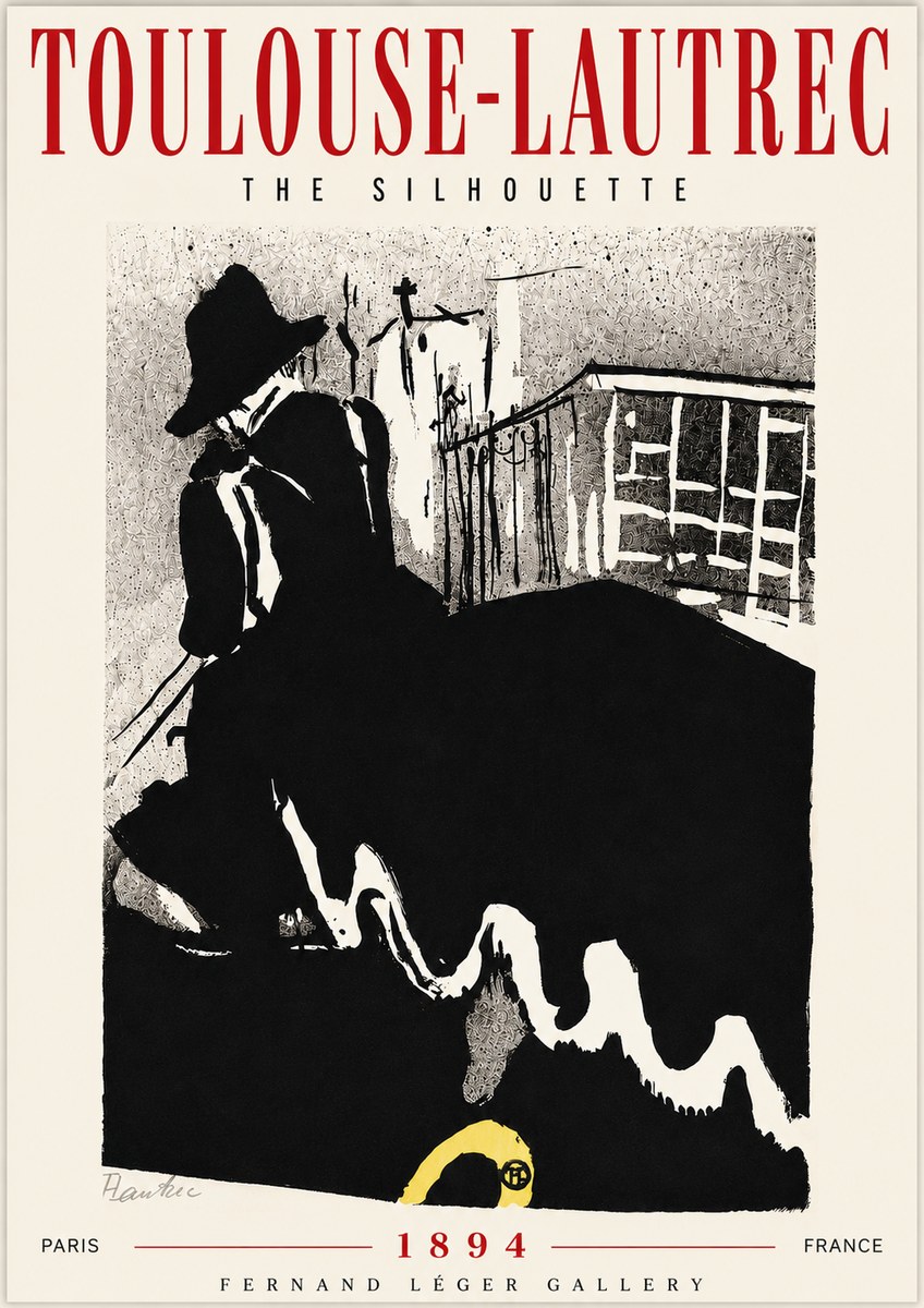 Toulouse-Lautrec The Silhouette No6 - Póster